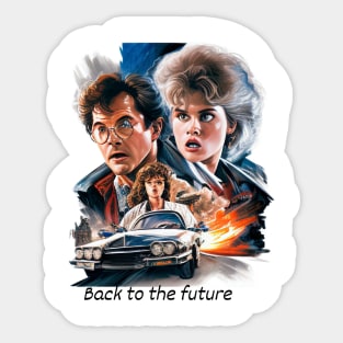 back 2 the future Sticker